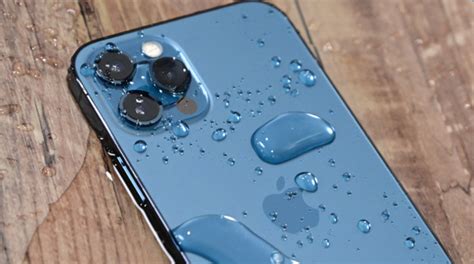 The iPhone 7 is water resistant, but if you drop it, it will 